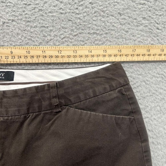 Body By Victoria Pants Womens Size 12  32X33 Chico Straight Brown - Picture 3 of 10
